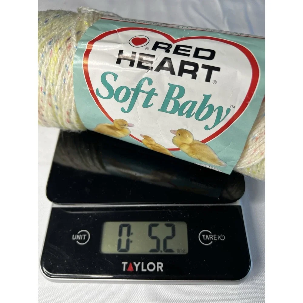 Red Heart Soft Baby Yarn Twinkle Pink Yellow E705 Discontinued Lot 2 Skeins